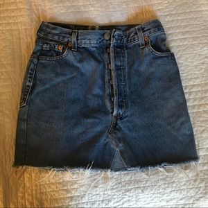 Vintage Levis denim high waisted skirt